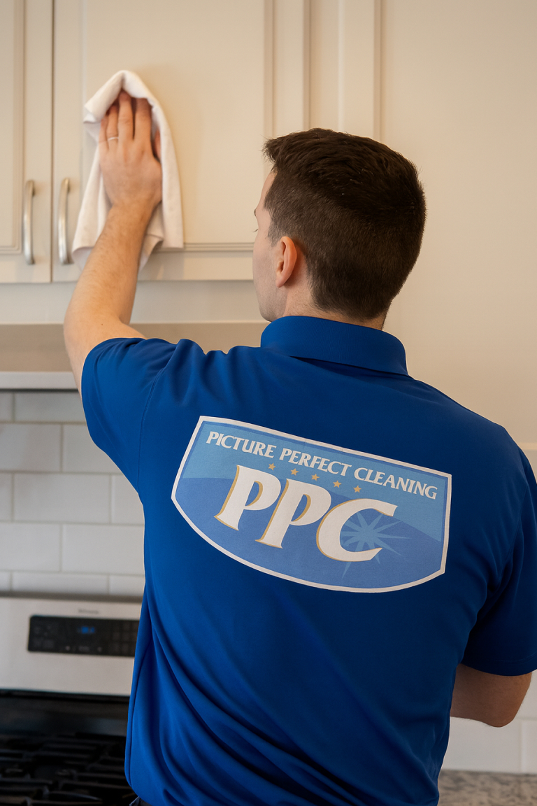 picture perfect cleaning staff cleaning office kitchen