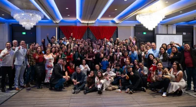 Picture Perfect Cleaning Annual Christmas Party group photo at Carriage House Inn Calgary.
